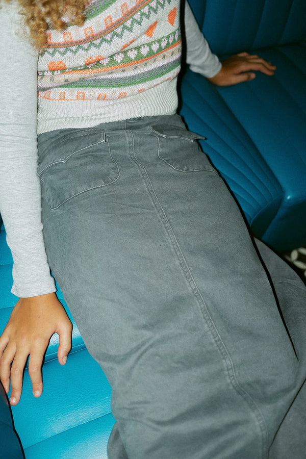 Crew Kid Black Jenny Midi Skirt