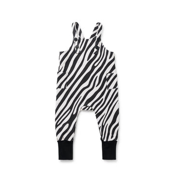 Birnham On The Sea Baby Overalls — Zebra Print (1323)