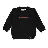 Bondoux Red Zipper Black Boys Top