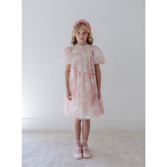 Petite Amalie S/S Delicate Bouquet Tulle Dress (1376)