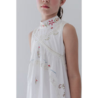 Petite Amalie Cross Stitch Sleeveless Dress
