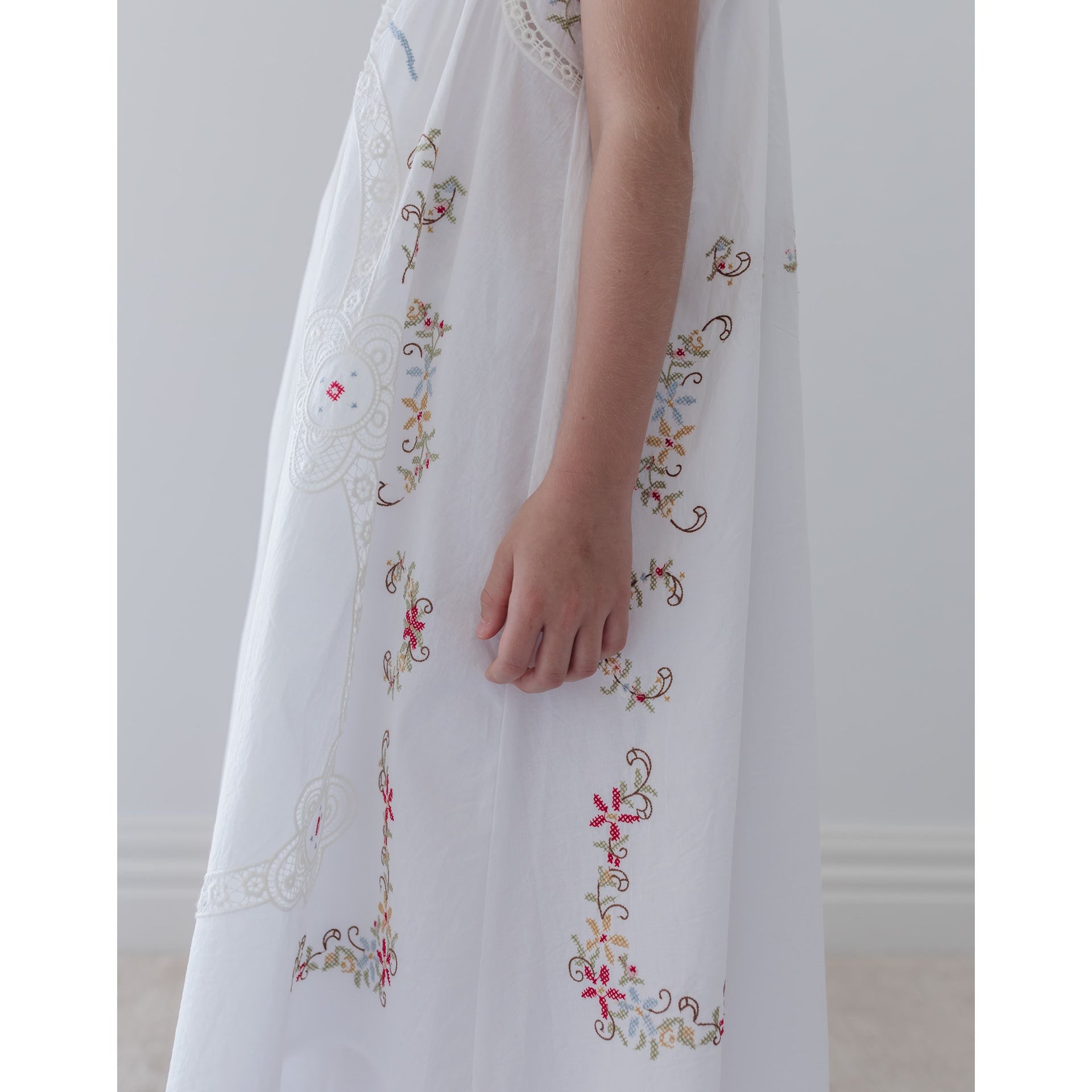 Petite Amalie Cross Stitch Sleeveless Dress