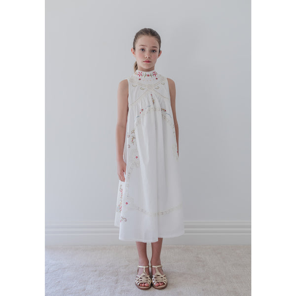 Petite Amalie Cross Stitch Sleeveless Dress
