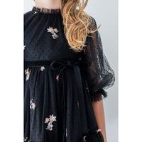 Petite Amalie Rosebud Embroidered Dress (1391)