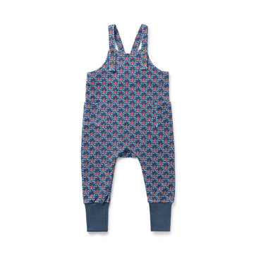 Birnham On The Sea Girl Overalls — Apple Print (1409)