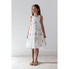 Petite Amalie Floral Sketch Print Sleeveless Dress (1448B)
