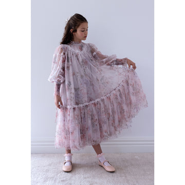 Petite Amalie Fantasy Printed Tulle Dress - Fantasy Print