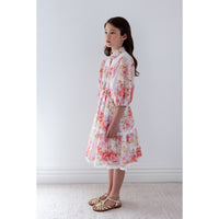 Petite Amalie Delicate Bouquet Dress With Lace Yoke (1493)
