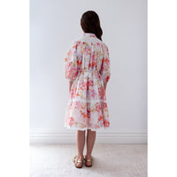 Petite Amalie Delicate Bouquet Dress With Lace Yoke (1493)