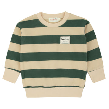 Bondoux Striped Green Top (462T)