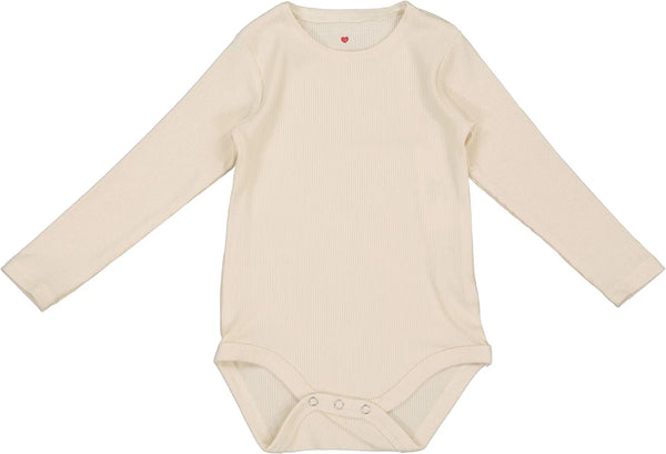 Harti Shells Off White Onesie Onesie Ribbed Long Sleeves