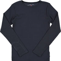 Harti Shells Navy Ribbed Long Sleeves