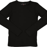 Harti Shells Black Ribbed Long Sleeves