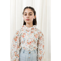 Pink Label By Petite Amalie Coral Floral Voile Shirt