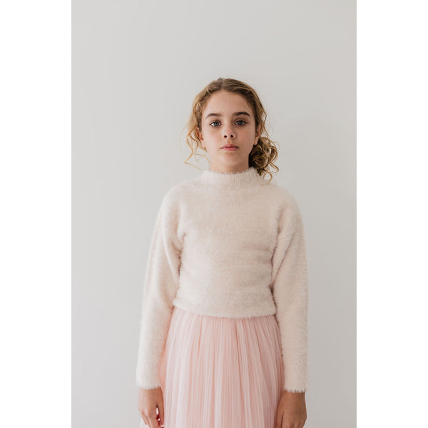 Gold Label By Petite Amalie Ivory (Cream) Fluffy Sweater