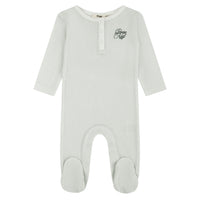 Noggi Black Print Gingham Footie