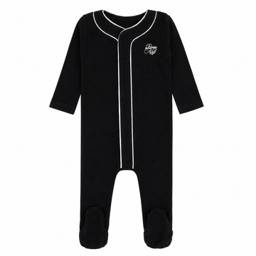 Noggi Button Down Footie - Black [217214-170]