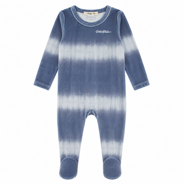 Noggi Velour Ombre Footie - Blue Ombre [217221-170]