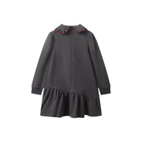 Limonana Grey/Burgundy Whimsy Dress- Runs Big Size Down