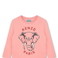 Kenzo Fuschia Ls Tshirt Elephant In The Front