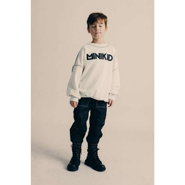 Minikid White Sweatshirt