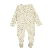 Ladida Layette Blush Flowering Fern Footie