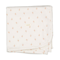 Ladida Layette Brushed Cotton Pink Forget‐Me‐Not Blanket