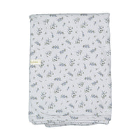 Ladida Layette Blue Flowering Fern Blanket