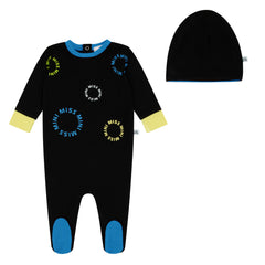 Miss Mini Neon Logo Romper Boy