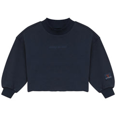 Calla Lili, Navy, Girl Sweatshirt