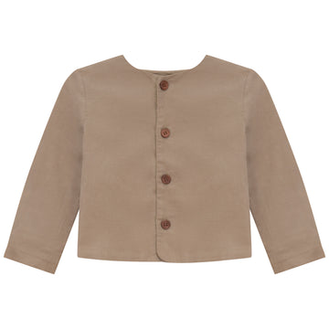 Calla Lili, Camel, Boy Blazer With Print