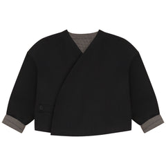 Calla Lili, Black, Boy Wrap Blazer
