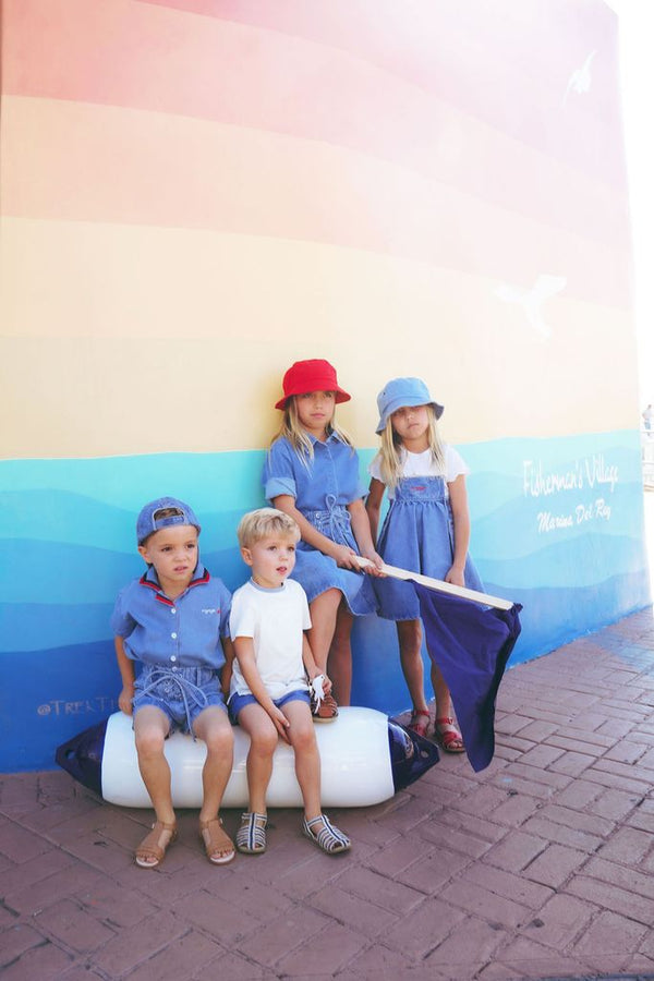 Calla Lili Boy Nautical Shirt - Denim Blue