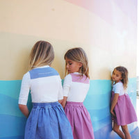 Calla Lili Girl Long Sleeve T-Shirt - White/Pink