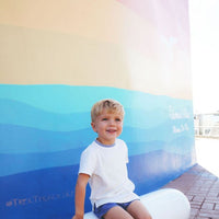 Calla Lili T-Shirt With Embossed Emblem - White