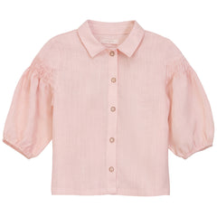 Calla Lili Girl Shirt With Collar - Pink (preorder)