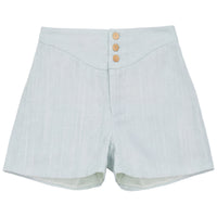 Calla Lili Boy Bermudas With Buttons - Blue Sage