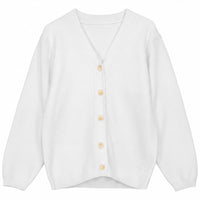 Calla Lili Boy Knit Cardigan - White