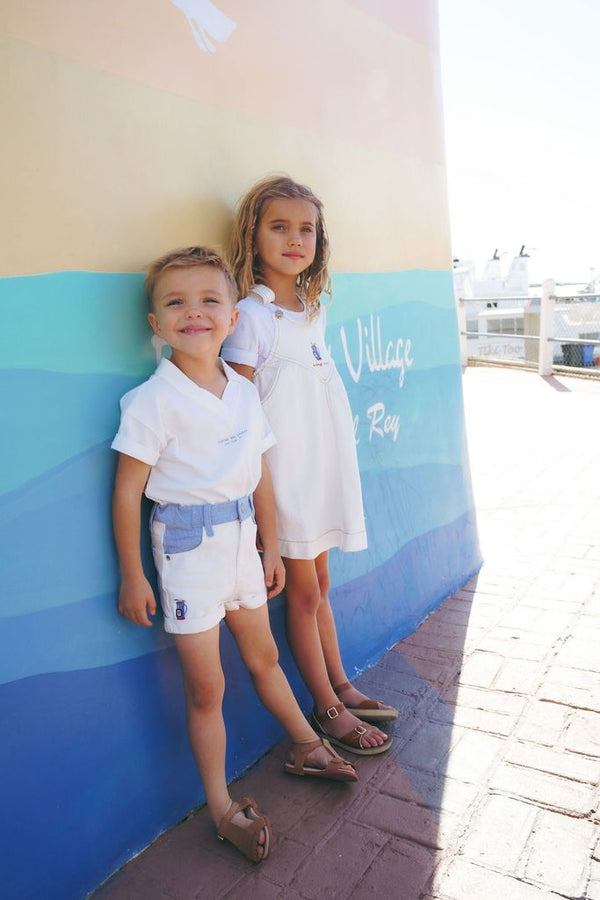 Calla Lili Boy Golf T-Shirt - White