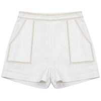 Calla Lili Buy Bermuda Shorts - White/Sand