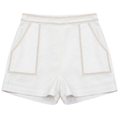 Calla Lili Buy Bermuda Shorts - White/Sand