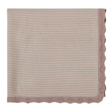 Rompp Beige/Lavender Two Tone Blanket Knit
