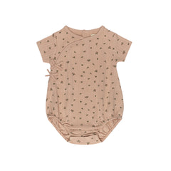 Ely's & Co Floral Pointelle Collection Pink Romper