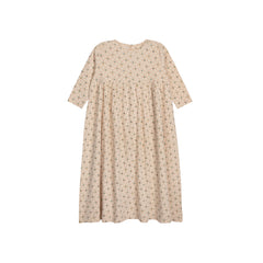 Ely's & Co Ribbed Floral Grid Pattern Collection Pink 3/4 Sleeve Dress