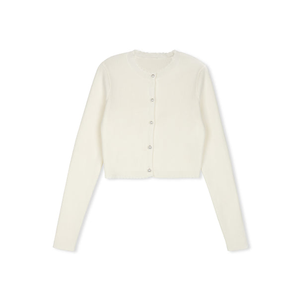 Daintti by Velvette Label Pearl Button Cardigan | Buttons Bebe