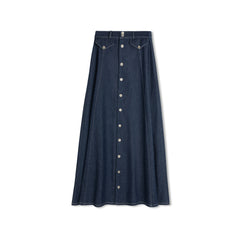 Daintti by Velvette Label Dark Denim Maxi Skirt
