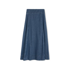 Daintti by Velvette Label Denim A Line Maxi Skirt