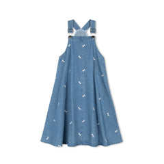 Velvette Label Denim White Bow Jumper