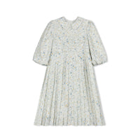 Velvette Label Floral Pleat Dress