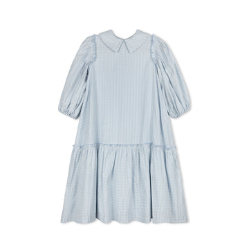 Velvette Label Blue Floral Stripe Dress